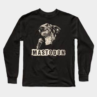 mastodon on gen x Long Sleeve T-Shirt